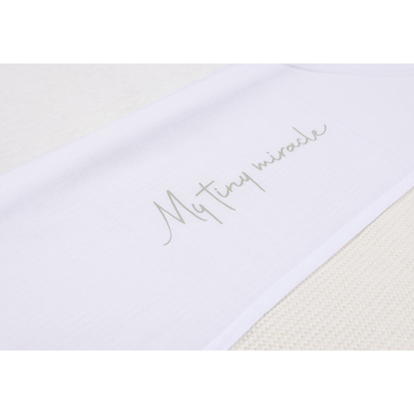 Jollein My Tiny Miracle Olive Green 75 x 100 cm Wieglaken 008-511-67057