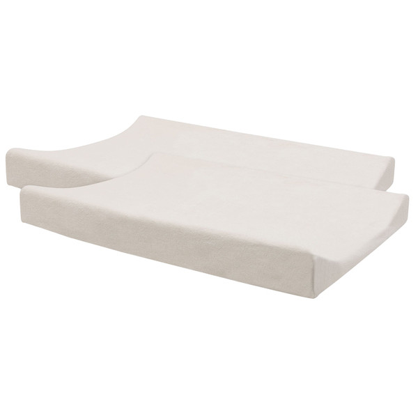 Jollein Oatmeal 50 x 70 cm Badstof Aankleedkussenhoes 2 Stuks