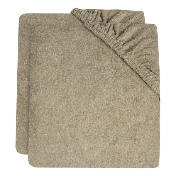 Jollein Olive Green Badstof Aankleedkussenhoes 2 Stuks 2550-503-67058