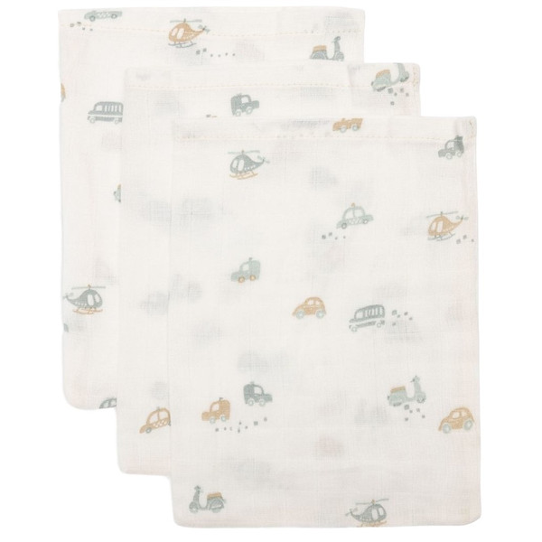 Jollein On The Go 3 Stuks Hydrofiel Washandjes 536-848-68075