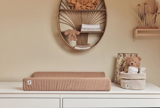 Jollein Pure Knit Biscuit 75 x 85 cm GOTS Aankleedkussenhoes 022-546-67012