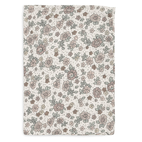 Jollein Retro Flowers 3 Stuks Hydrofiel Washandjes 536-848-67045