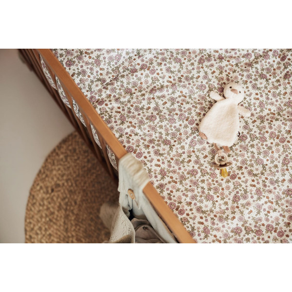 Jollein Retro Flowers Dekbedovertrek en Sloop 100 x 140 cm 003-005-67045