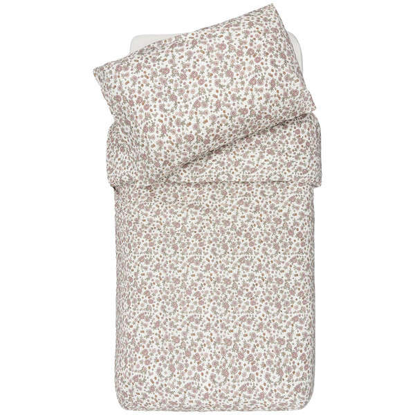 Jollein Retro Flowers Dekbedovertrek en Sloop 100 x 140 cm 003-005-67045