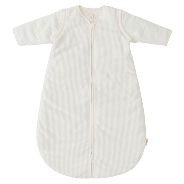 Jollein Rib Ivory 60 cm Slaapzak met Afritsbare Mouwen