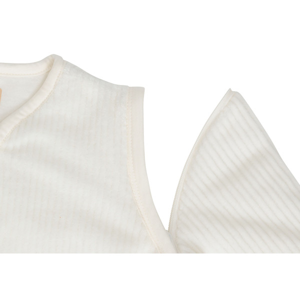 Jollein Rib Ivory 60 cm Slaapzak met Afritsbare Mouwen