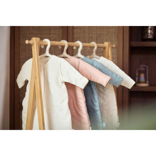 Jollein Rib Ivory 60 cm Slaapzak met Afritsbare Mouwen