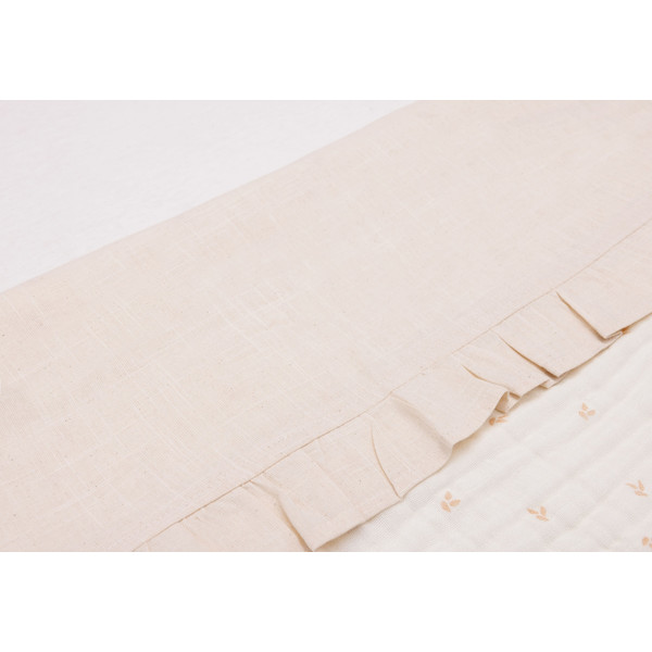 Jollein Ruffle Natural 120 x 150 cm Ledikantlaken 008-524-66041