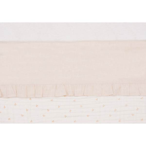 Jollein Ruffle Natural 120 x 150 cm Ledikantlaken 008-524-66041