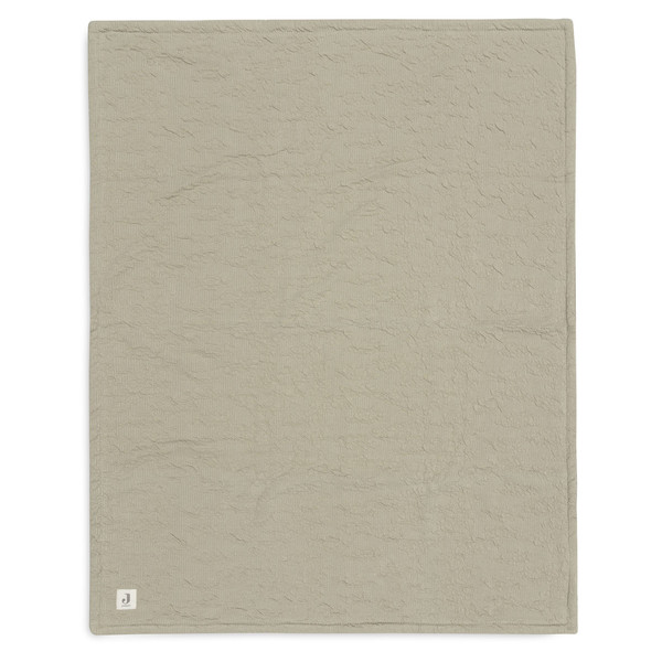 Jollein Soft Waves Olive Green / Velvet 100 x 150 cm Ledikantdeken 516-522-67052