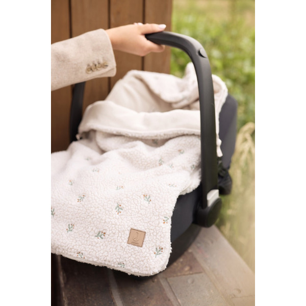 Jollein Teddy Lovely Biscuit 3/5 punts 0-9 Maanden Autostoel Voetenzak 025-811-68051