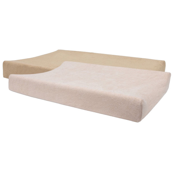 Jollein Wild Rose / Biscuit Badstof Aankleedkussenhoes 2 Stuks 2550-503-68080