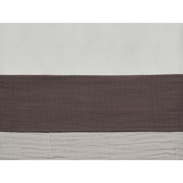 Jollein Wrinkled Cotton Chestnut 120 x 150 cm Ledikantlaken