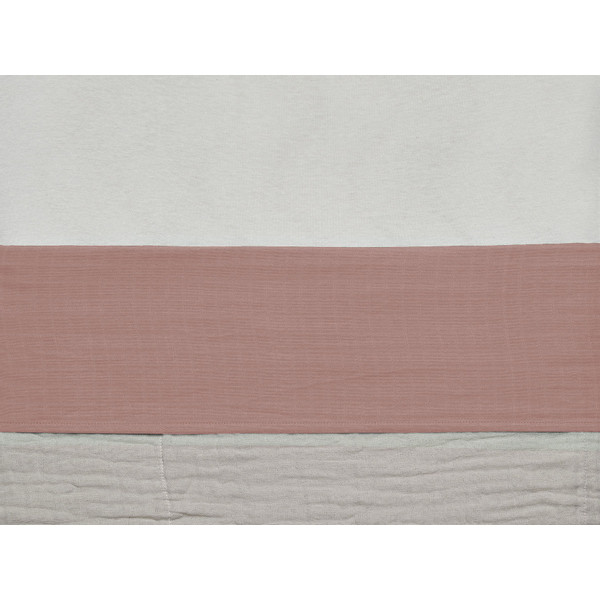 Jollein Wrinkled Cotton Rosewood 120 x 150 cm Ledikantlaken