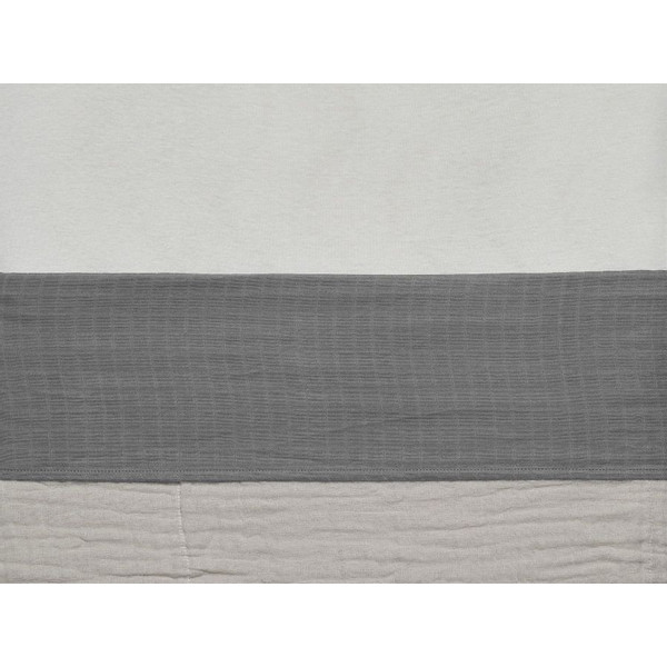 Jollein Wrinkled Cotton Storm Grey 120 x 150 cm Ledikantlaken