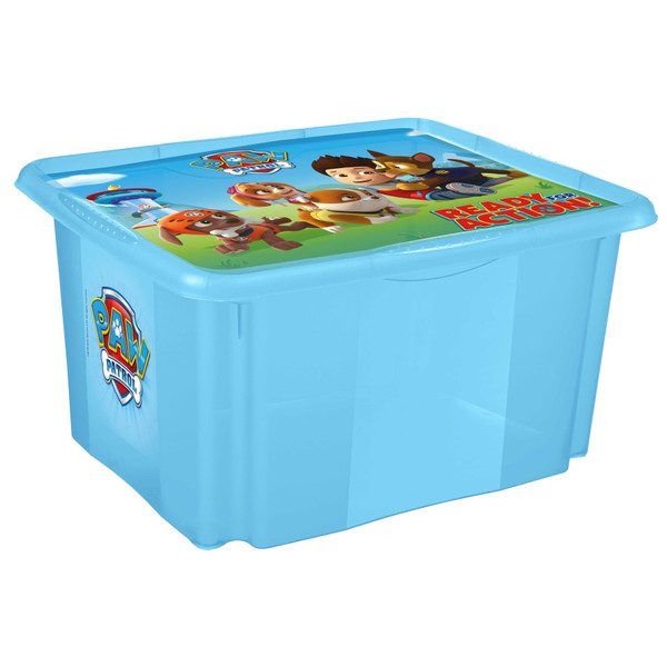 keeeper Box contenitore con coperchio Paw Patrol Paulina Per bambini Rotabile e impilabile 45 litri Blu trasparente 