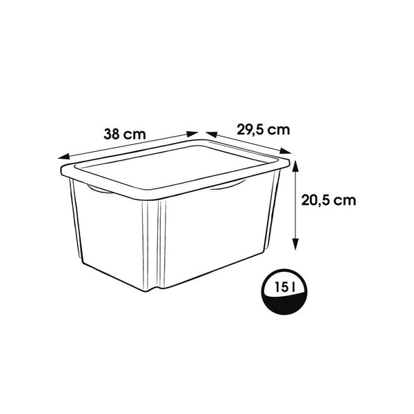 Keeeper Bambi Wit 15L Opbergbox 1223600126600