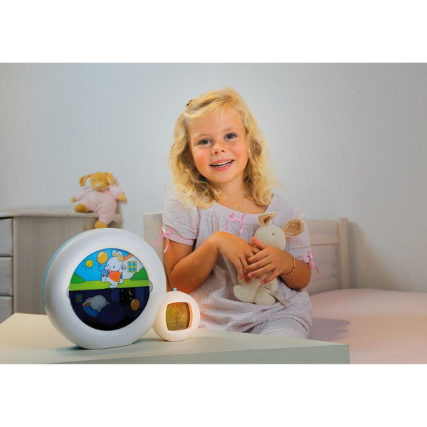 KidSleep Moon Wit/Blauw Slaaptrainer en Kinderwekker 0014