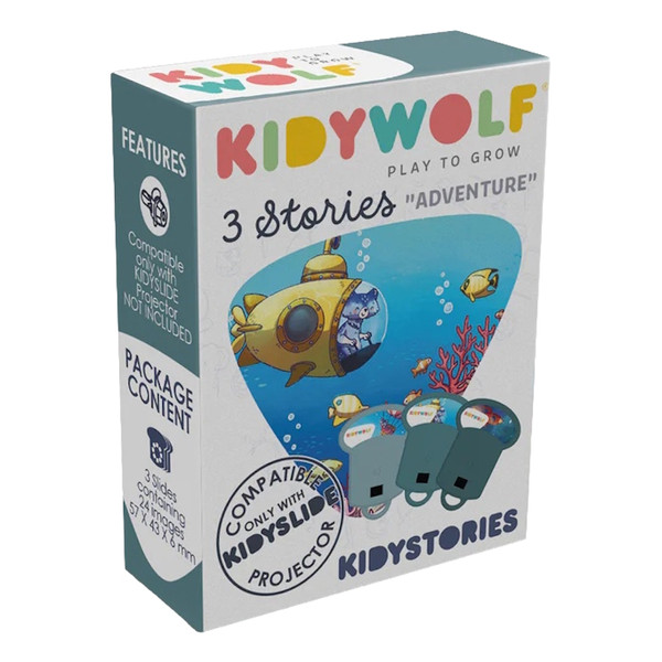 Kidywolf Adventure Verhalen Uitbreiding voor Kidyslide Projector KIDYSTORIES-AD