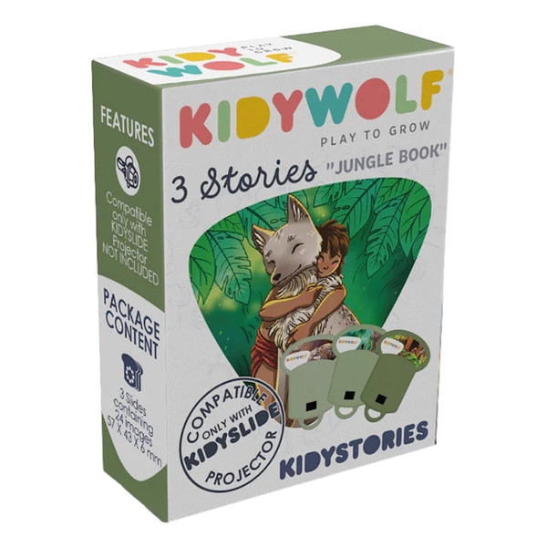 Kidywolf Jungle Book Verhalen Uitbreiding voor Kidyslide Projector KIDYSTORIES-JB