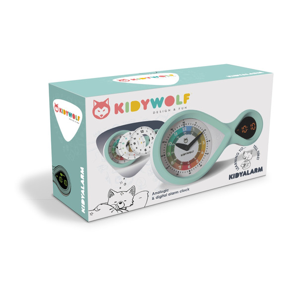 Kidywolf Kidyalarm Groen Kinderwekker