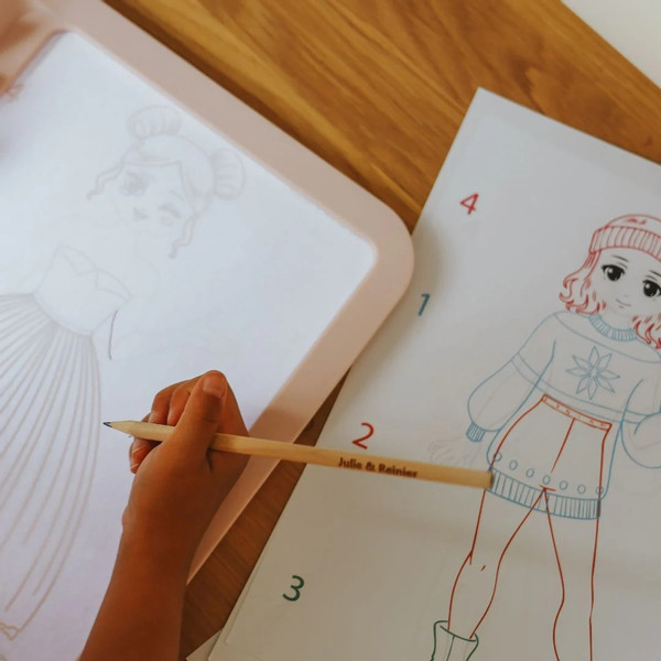 Kidywolf Kidydraw-Pro Pink 2-in-1 Teken Tablet