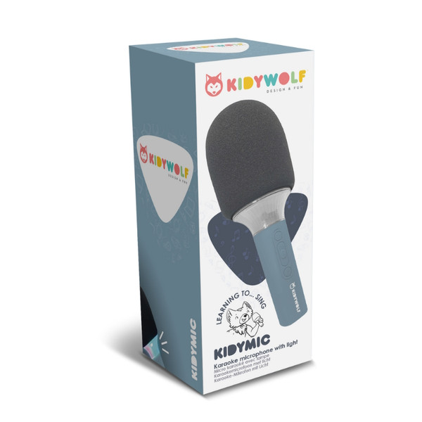 Kidywolf Kidymic Blue Bluetooth LED Microfoon KIDYMIC-BU
