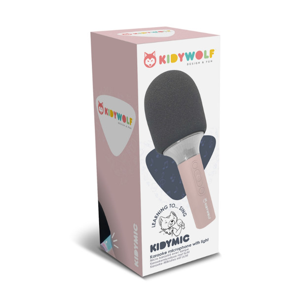 Kidywolf Kidymic Pink Bluetooth LED Microfoon KIDYMIC-PI