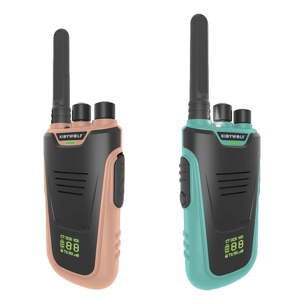 Kidywolf Kidytalk Nude/Green 2 stuks Walkie Talkies KIDYTALK-NC
