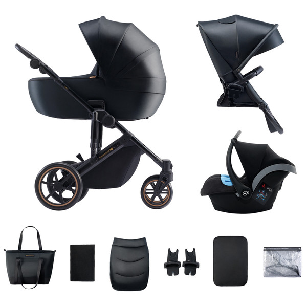 omvatten Tientallen aanbidden Kinderkraft Prime 2 Venezian Black 3-in-1 Kinderwagen incl. Autostoel |  MamaLoes