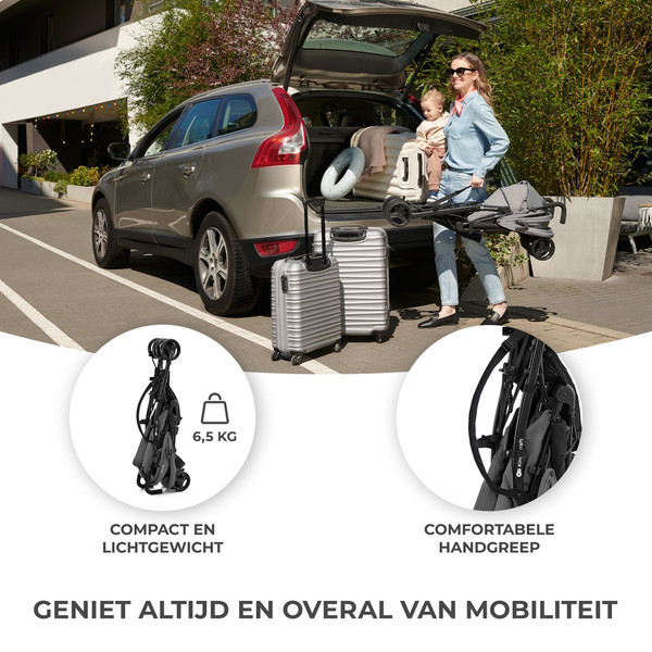 Kinderkraft Tik Stone Grey Buggy KSTIK000GRY0000