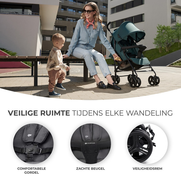 Kinderkraft Tik Stone Grey Buggy KSTIK000GRY0000