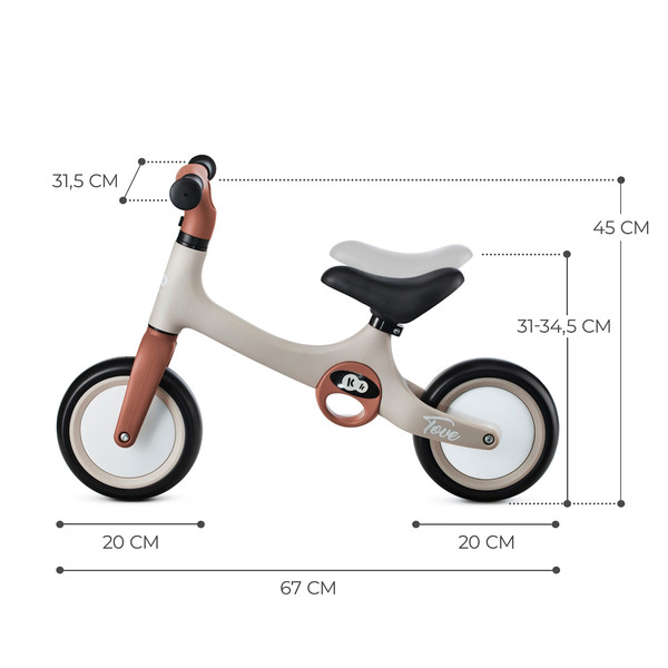 Kinderkraft Tove Desert Beige Loopfiets KRTOVE00BEG0000