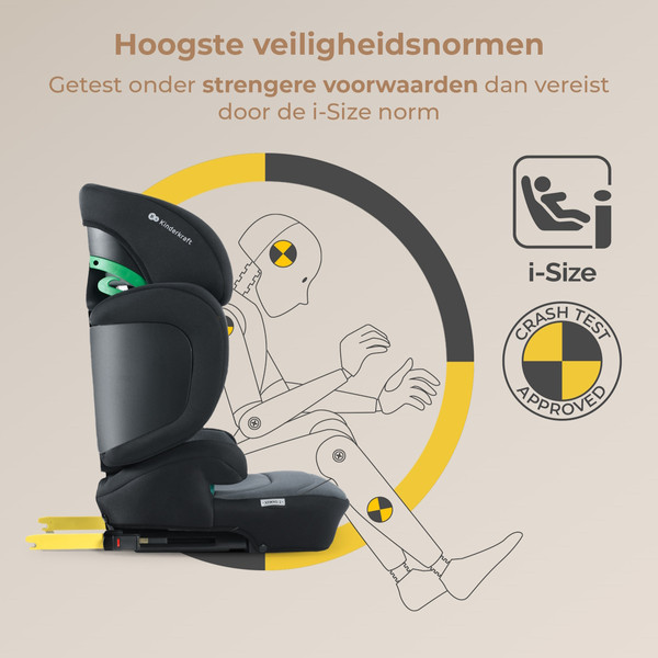Kinderkraft Xpand 2 Graphite Black 100-150 cm i-Size Autostoel KCXPAN02BLK0000