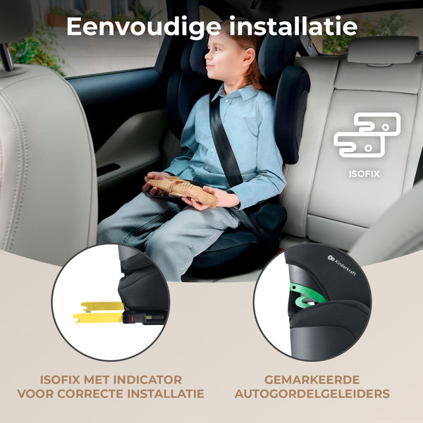 Kinderkraft Xpand 2 Graphite Black 100-150 cm i-Size Autostoel KCXPAN02BLK0000