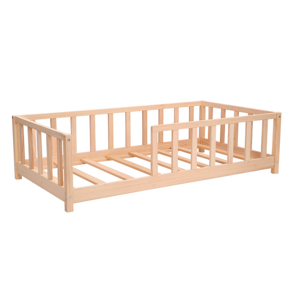 Kukka 80 x 160 cm Naturel Houten Vloerbed KFB610