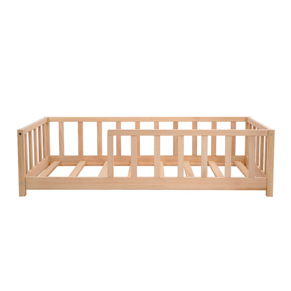 Kukka 80 x 160 cm Naturel Houten Vloerbed KFB610