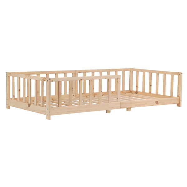 Kukka 90 x 190/200 cm Naturel Houten Vloerbed
