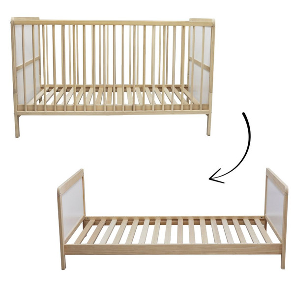 Kukka Houten 70 x 140 cm 2-in-1 Ledikant/Juniorbed NTR440