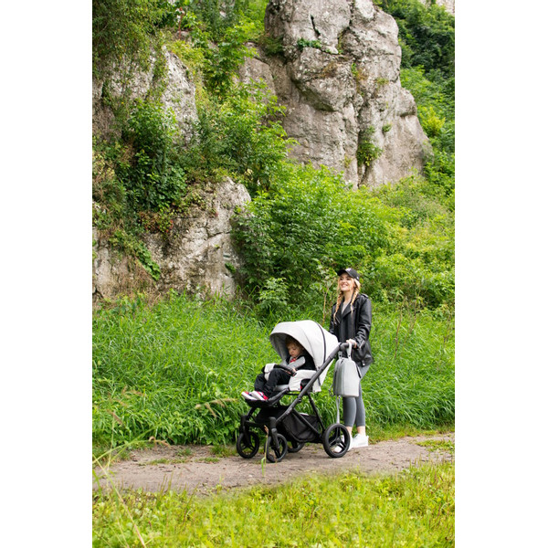 Kunert Lazzio Black Eco-Leather 2-in-1 Kinderwagen LAZ-11-BLACK