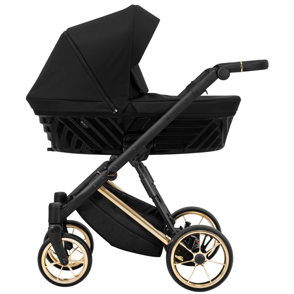 Kunert Ivento Premium Gold Deep Black 2-in-1 Kinderwagen IVE-12-GOLD