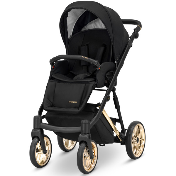 Kunert Ivento Premium Gold Deep Black 2-in-1 Kinderwagen IVE-12-GOLD