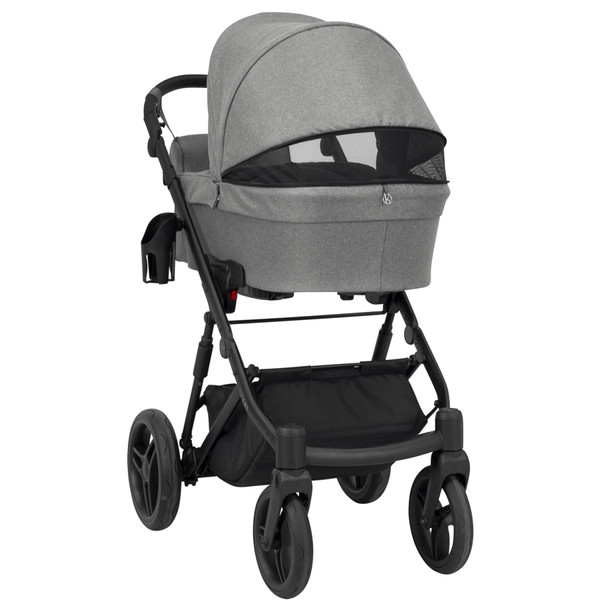 Kunert Lazzio Black Eco-Leather 2-in-1 Kinderwagen LAZ-11-BLACK