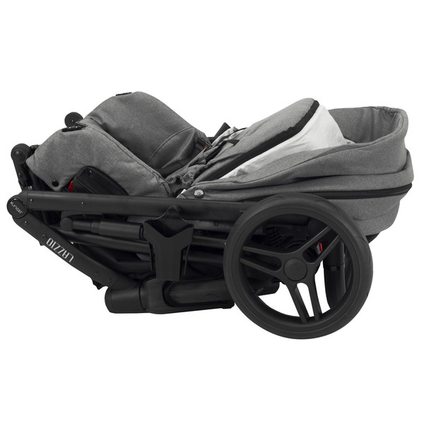 Kunert Lazzio Black Eco-Leather 2-in-1 Kinderwagen LAZ-11-BLACK
