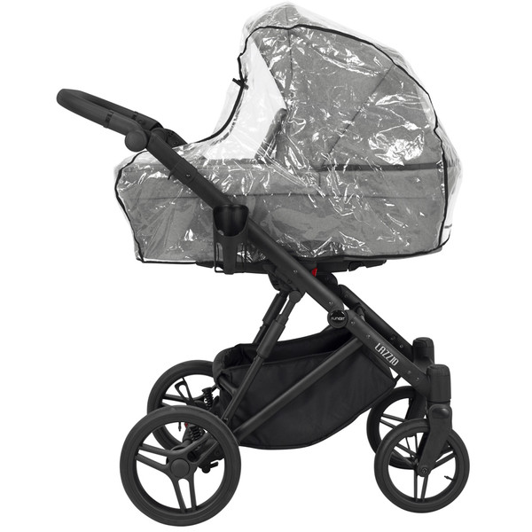 Kunert Lazzio Black Eco-Leather 2-in-1 Kinderwagen LAZ-11-BLACK