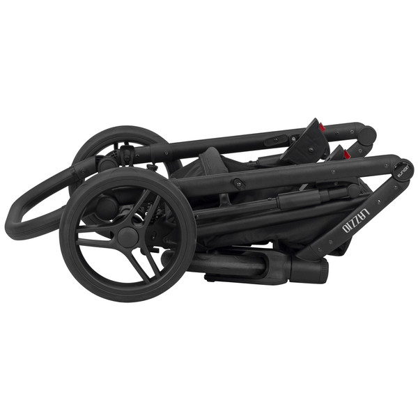 Kunert Lazzio Black Eco-Leather 2-in-1 Kinderwagen LAZ-11-BLACK