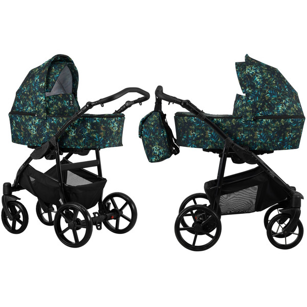 Kunert Mata Black Pink 2-in-1 Combi Kinderwagen MATA-06-BLACK
