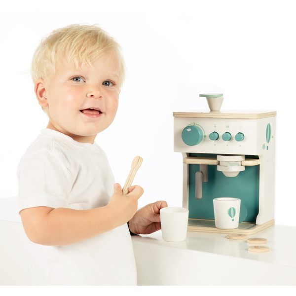 Label Label Groen Houten Espresso Machine LLWT-24869