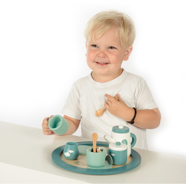 Label Label Groen Houten Theeservies Set LLWT-24814