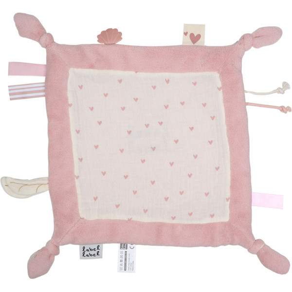 Label Label Hartjes Roze Knuffeldoekje LLPL-02690